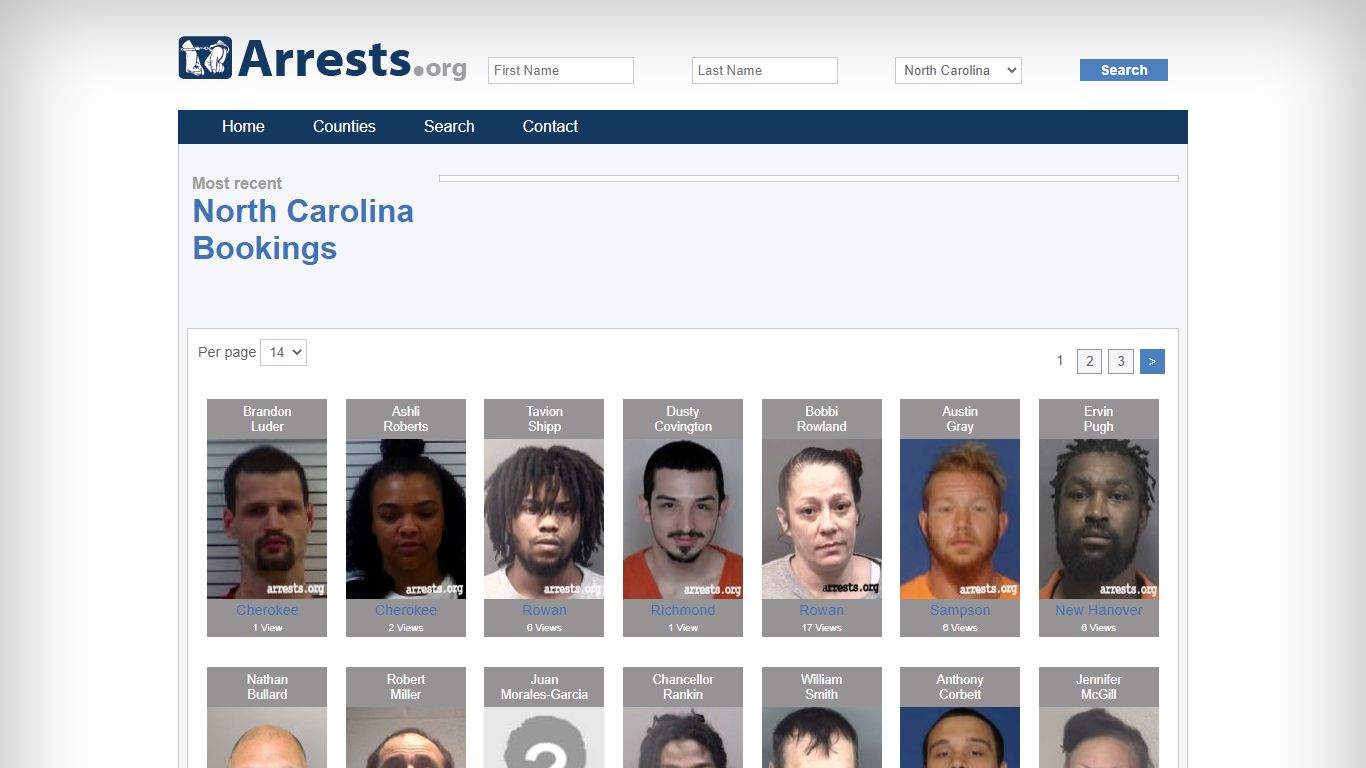 North Carolina Arrests and Inmate Search